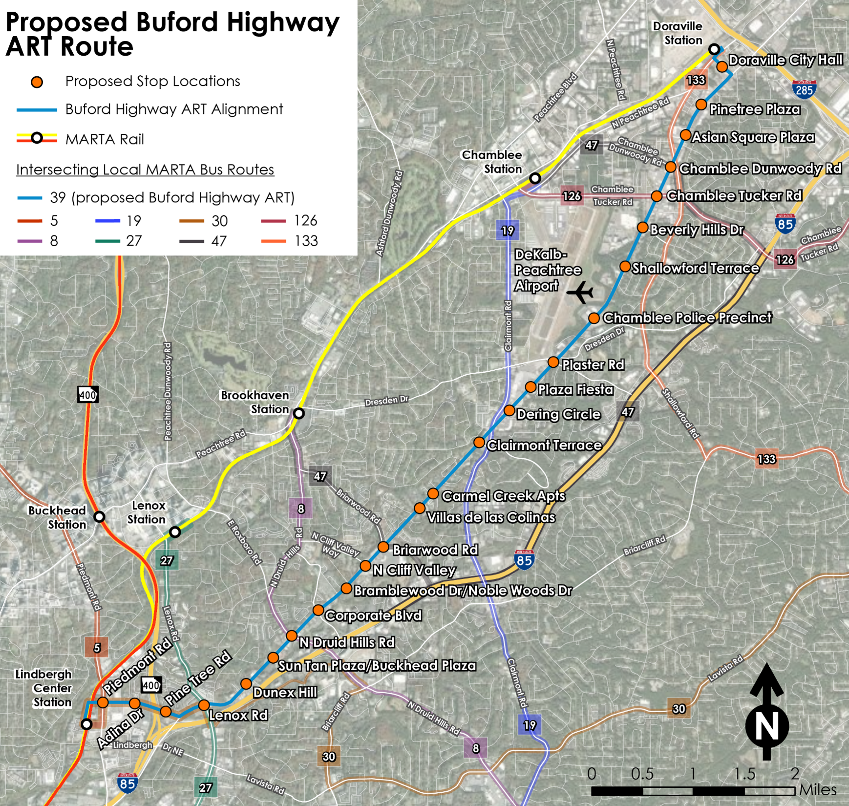 Proposed Buford Hwy ART Route